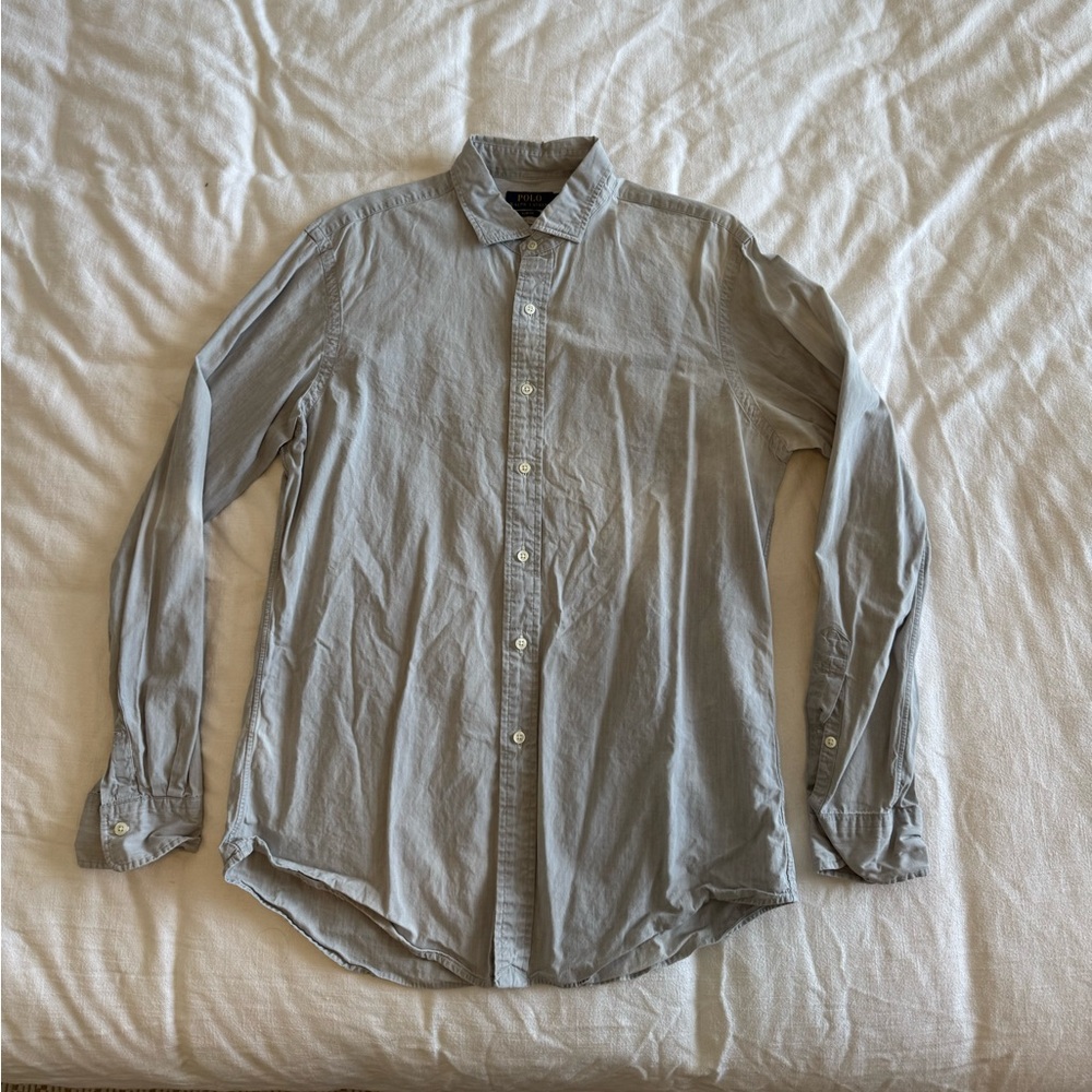 Ralph Lauren Gray Casual Button Down Shirt